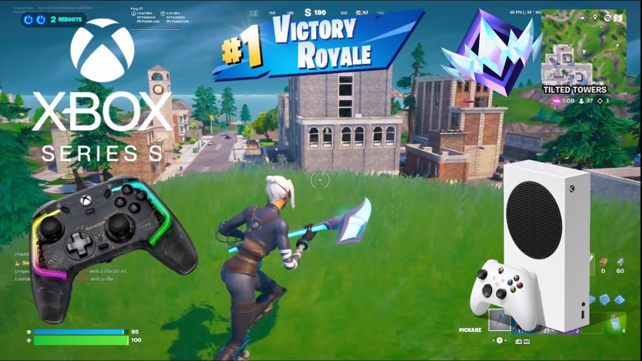Fortnite Reload On Xbox Series S Claw Controller Gameplay (4K 60 FPS)
