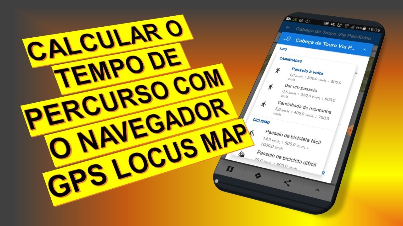 Saiba calcular o tempo de trilha ou pedal com o Navegador GPS Locus Map