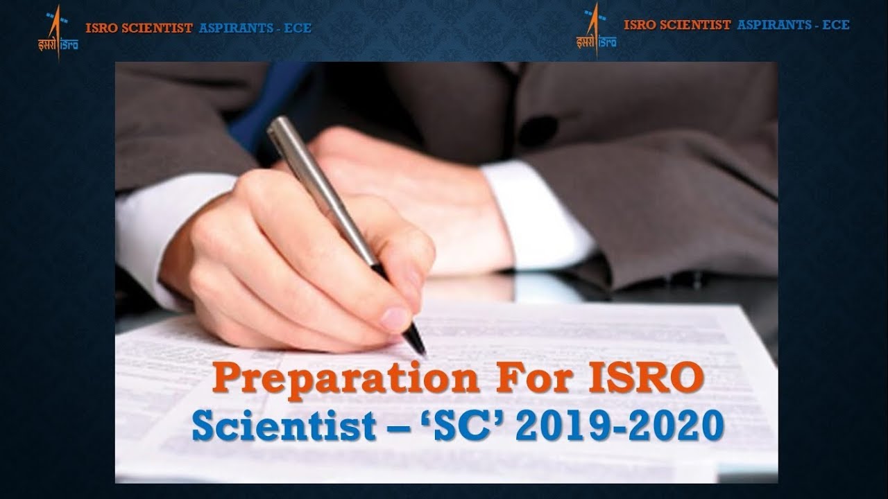 Preparation for ISRO Scientist-'SC' || July 2019