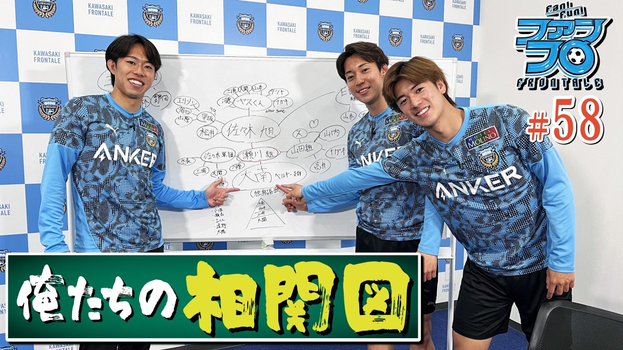 【新企画!】「俺たちの相関図」前編! 選手同士の意外な関係性が明らかに…!?｜Fan!Fun!FRONTALE『#58』｜#ファンフロ