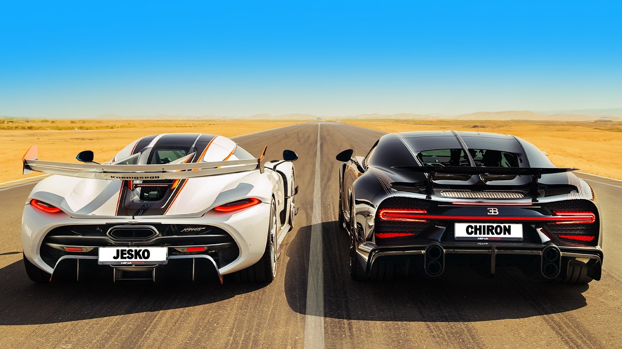 Koenigsegg Jesko vs Bugatti Chiron Super Sport: DRAG RACE