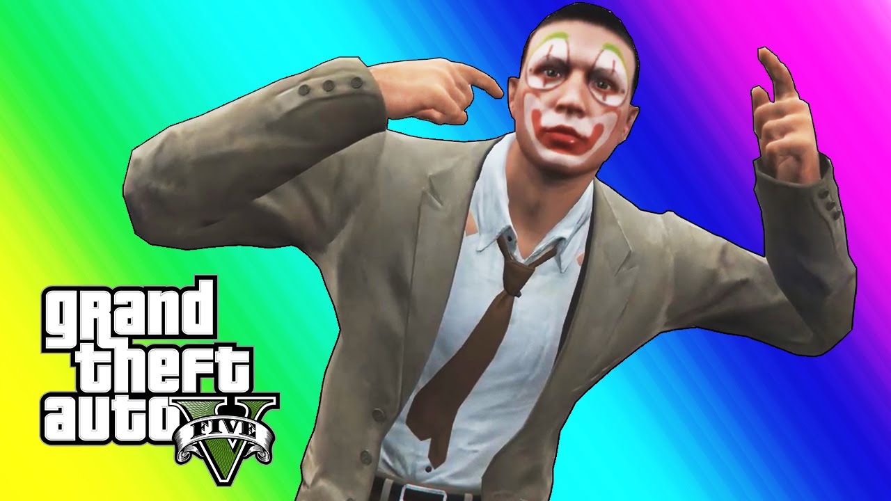 GTA 5 Online Funny Moments - Clown Salesman Rage!