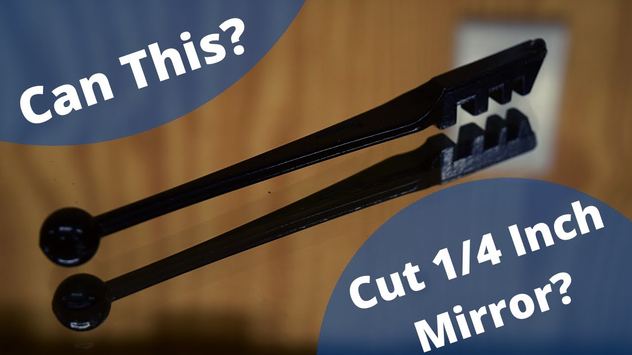 Can a cheap glass cutter cut 1/4 inch mirror?