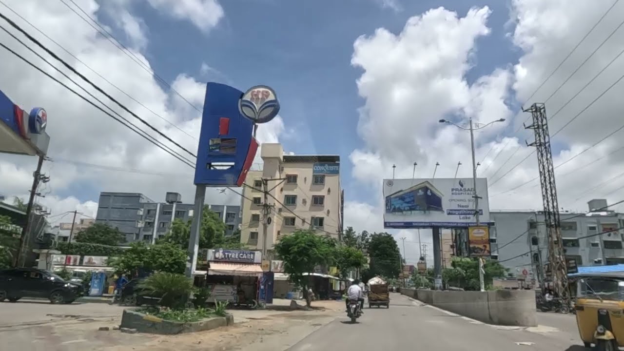 Nizampet on Main Road (Nizampet to Bachupally)-Hyderabd as on 03.07.2023-Telanagana-India
