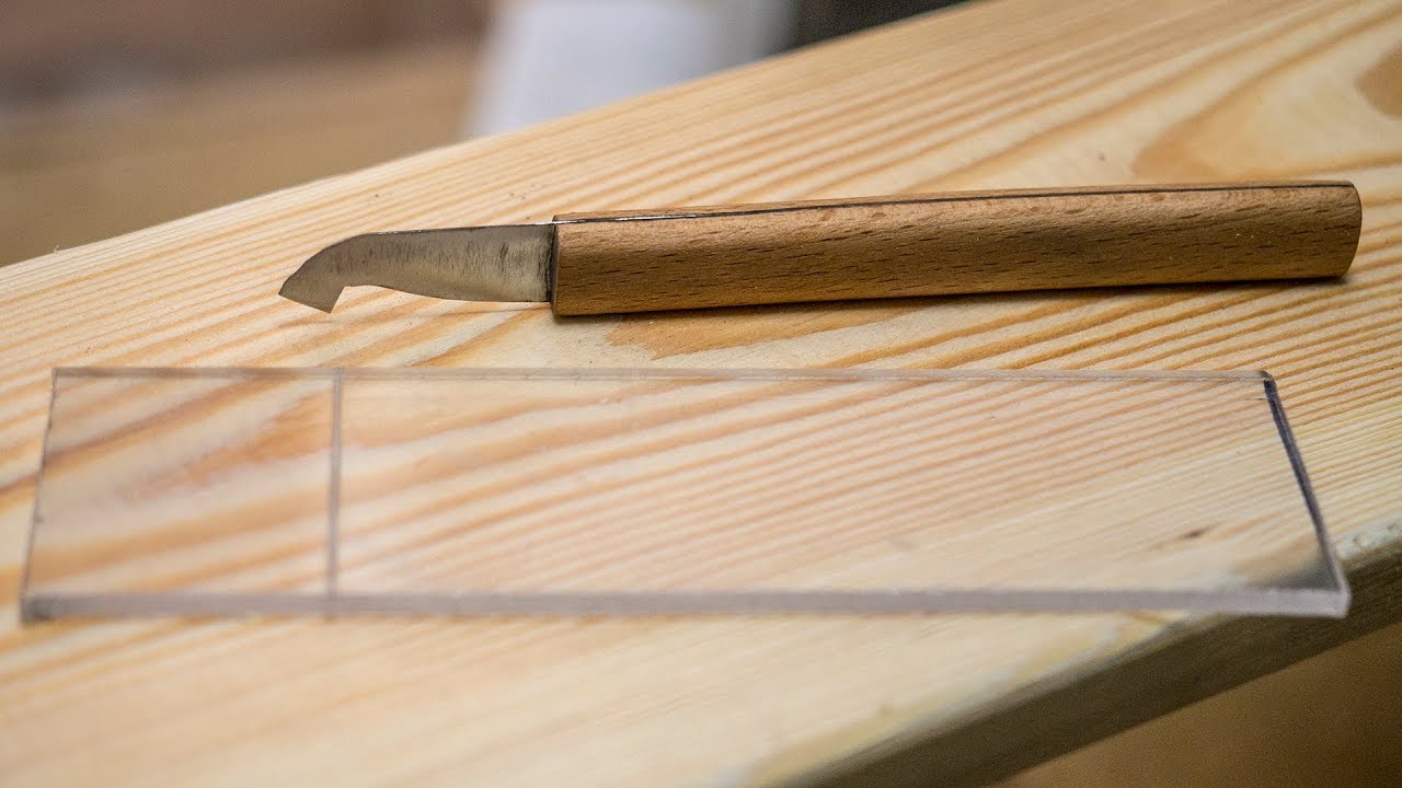DIY hook knife for acrylic and plastic