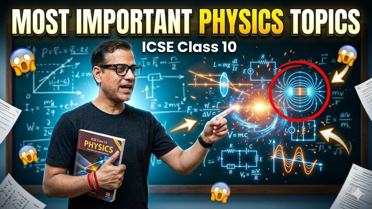 Physics Most Important Topics Explained🔥| Physics One Shot | ICSE Class 10 | @sirtarunrupani​