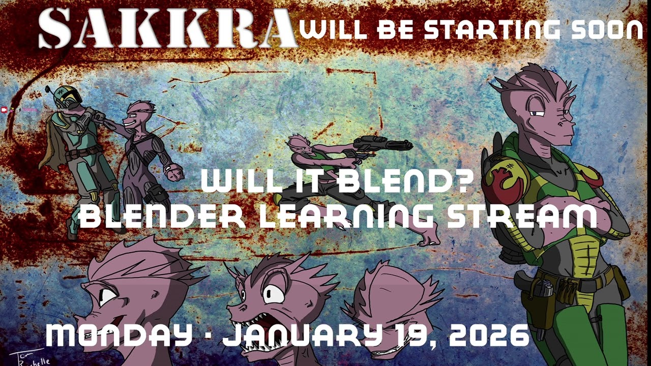 Will it Blend...er...Learning Blender, Second Stream learning! #Love