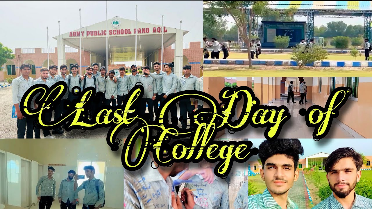 Last day of college | last paper | army public college panoaqil cantt | aps panoaqil apc ... | Vlog