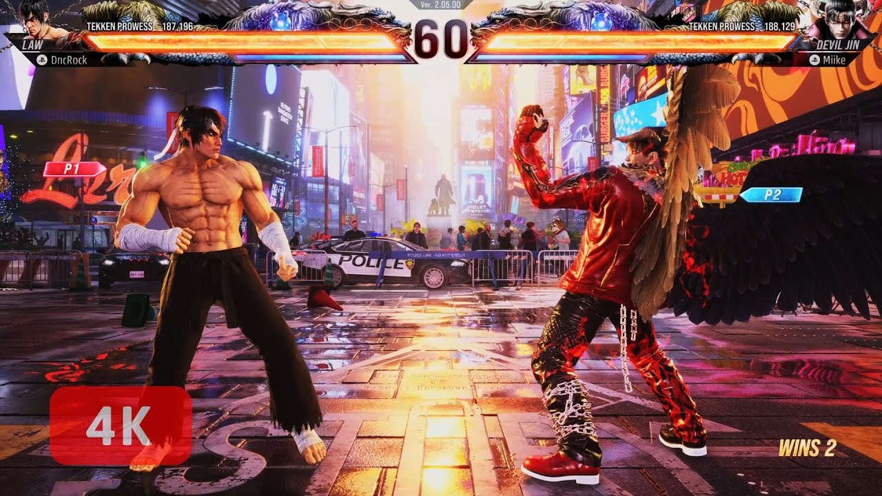 LAW VS DEVIL JIN | TEKKEN 8 - ONLINE | 4K 60 FPS