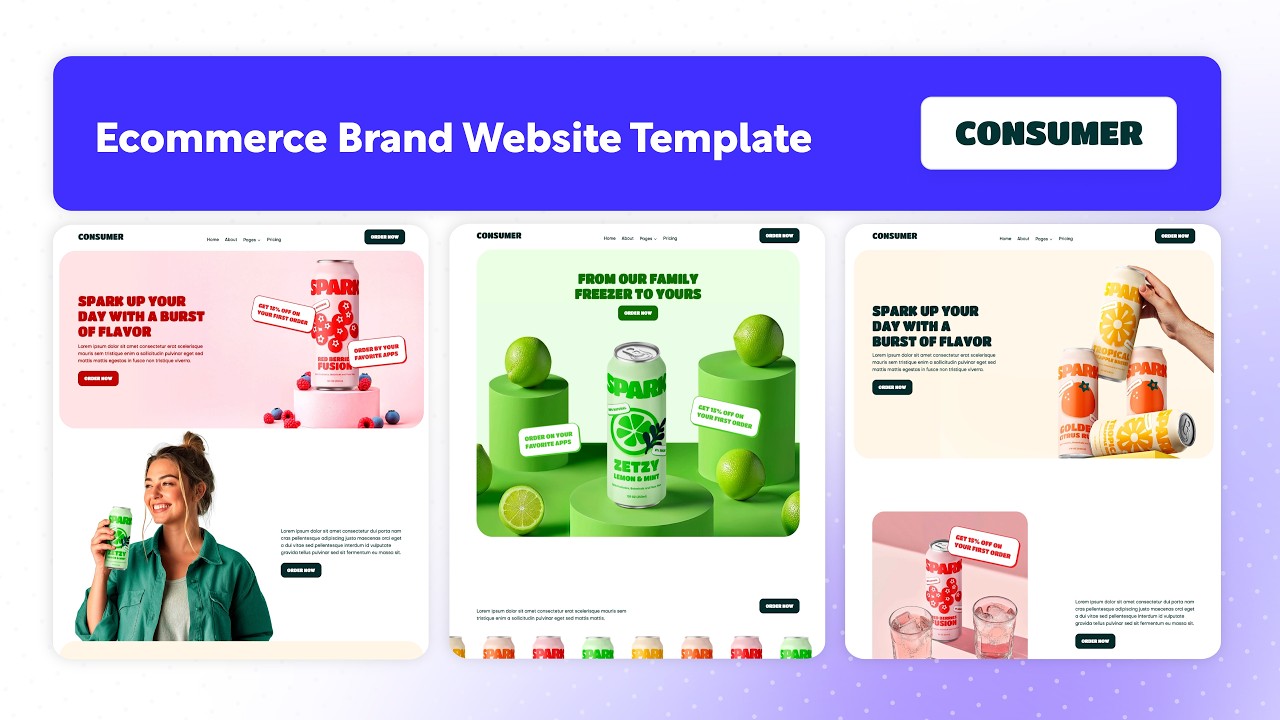 Ecommerce Brand Website Template | Consumer - BRIX Templates