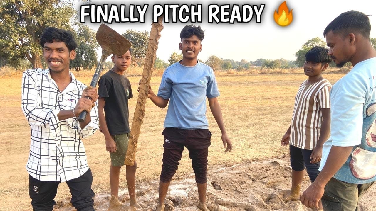 Finally Ready Ho Gaya Pitch! 🏏🔥 