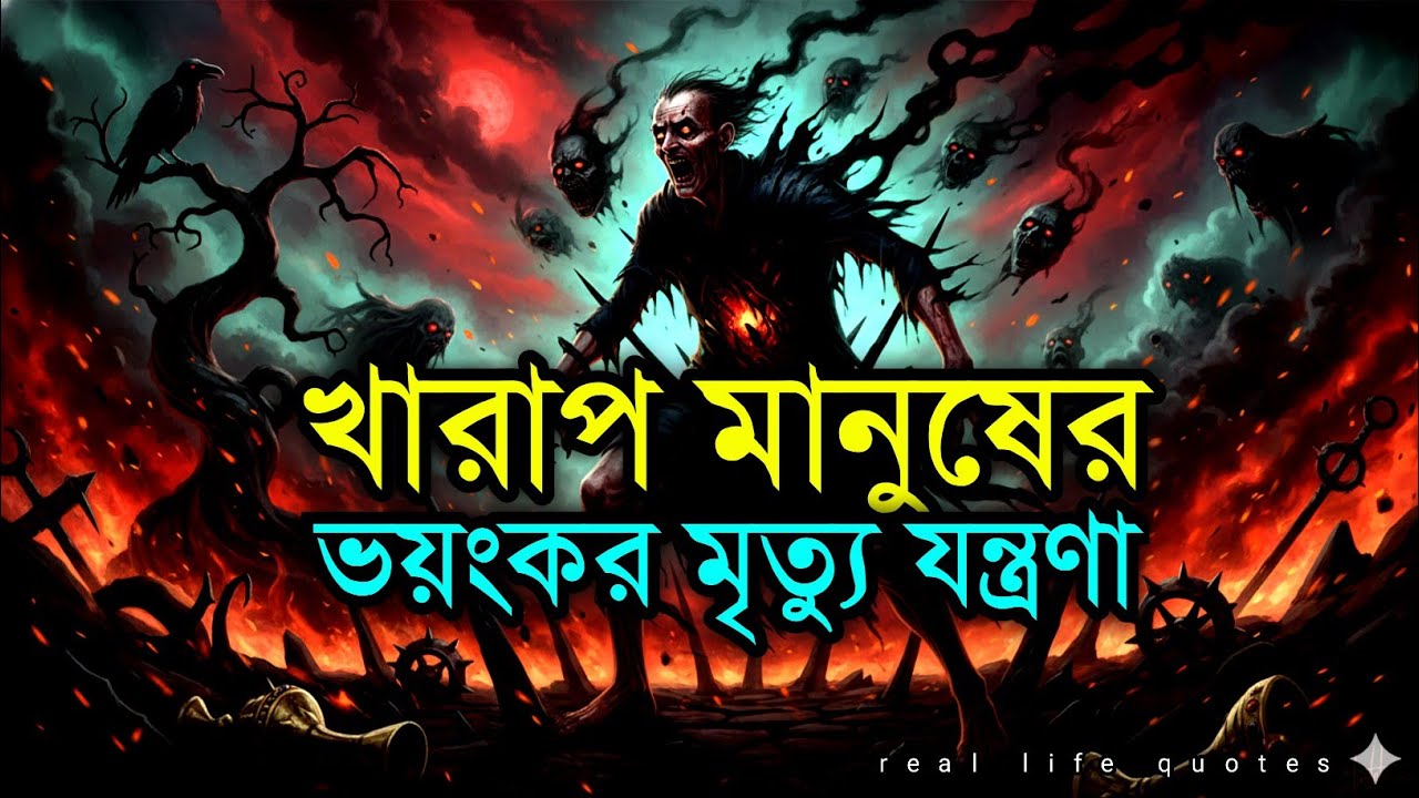 খারাপ মানুষের ভয়ঙ্কর মৃত্যুর যন্ত্রণা | কবরের ভয়ংকর আজাব | মৃত্যু যন্ত্রণা  | Islamic quotes 