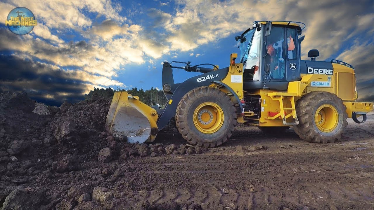 Sound John Deere 624K-II Wheel Loader In Action The Best