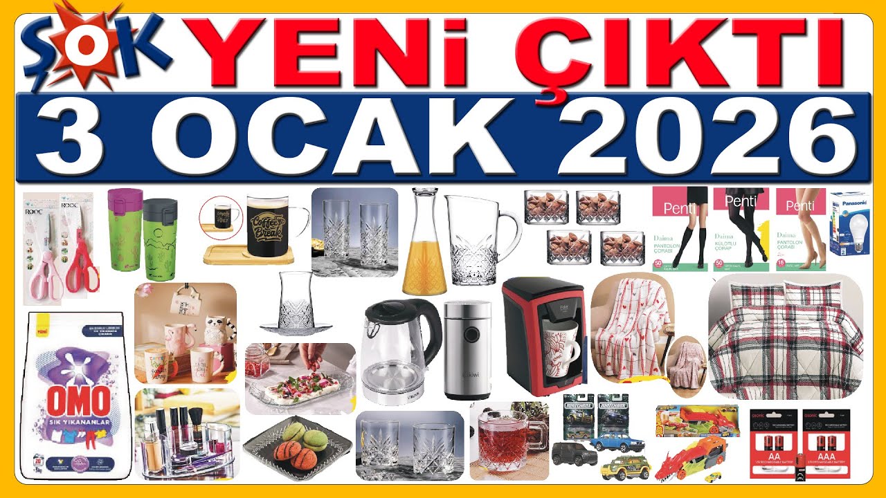 ŞOK 3 OCAK 2026 | CAM &Uuml;R&Uuml;NLER | ŞOK BATTANİYE & YORGAN | ŞOK MARKET İNDİRİMLERİ | ŞOK BU HAFTA