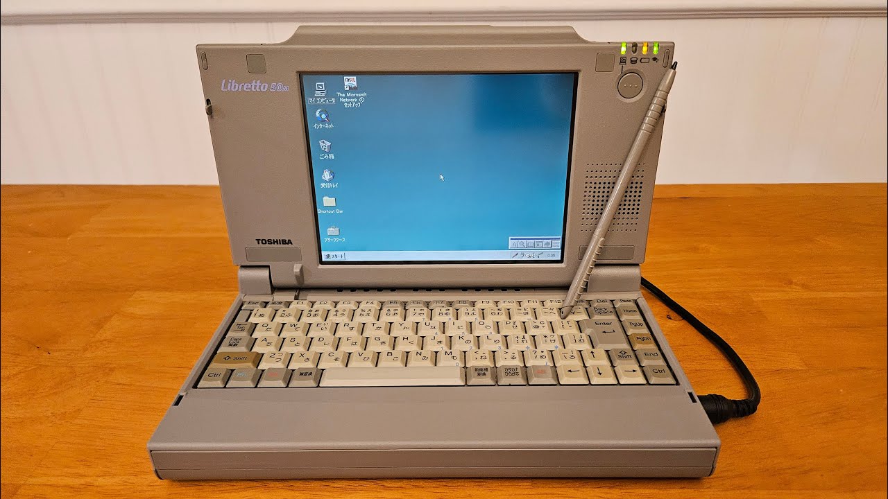Toshiba Libretto 50M (Touchscreen, 1997) Teardown: SSD Upgrade, Pen Demo
