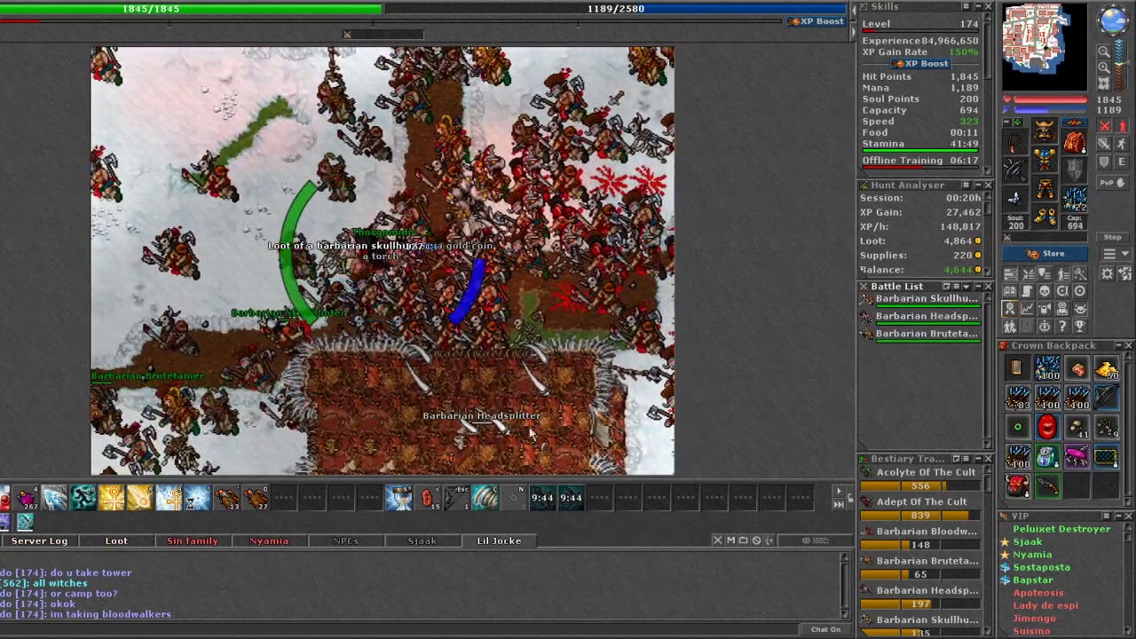 Tibia - Barbarian Camp Charms (Double Respawn)
