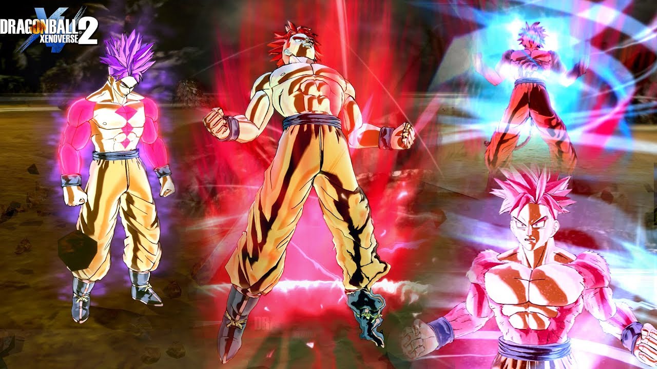 Cac 20+ All New Epic Transformations w/Additional Forms [SSJ1-8-RAGE4-G.O.D-SSJ4R-BE--UI] - DBXV2 🔥