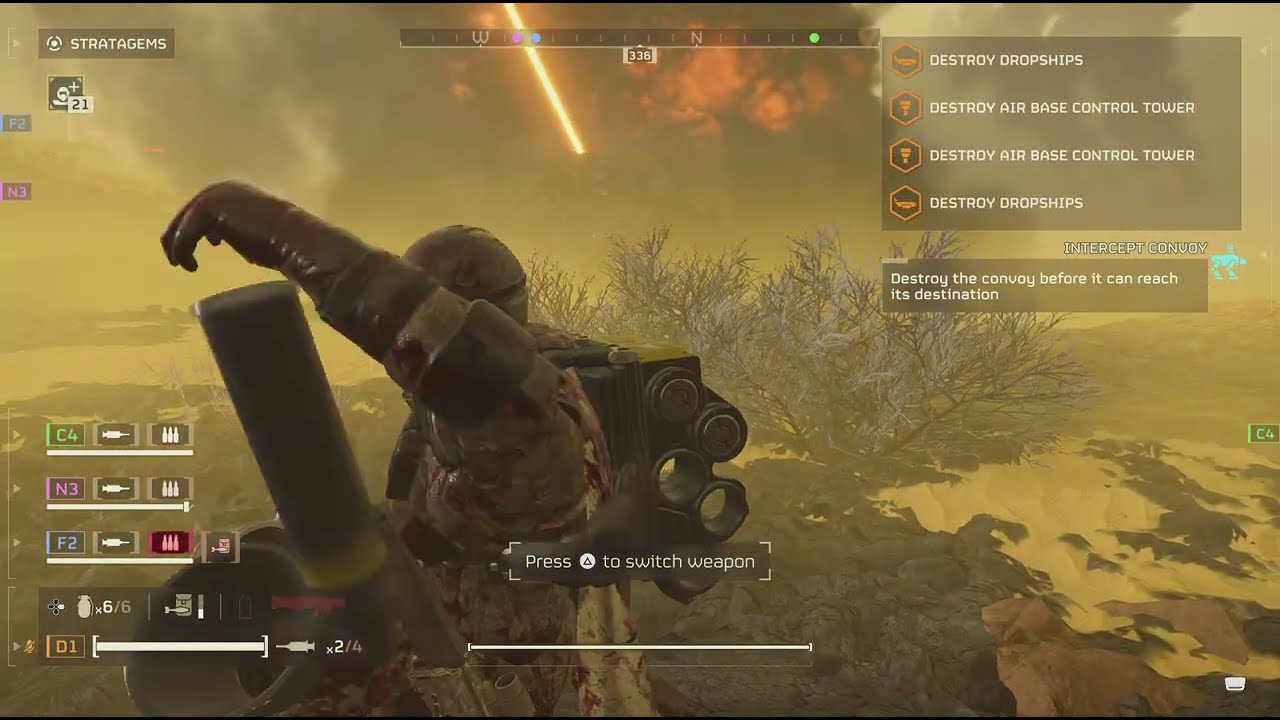 HELLDIVERS 2 Chort Bay Destroy Air base also Dropships