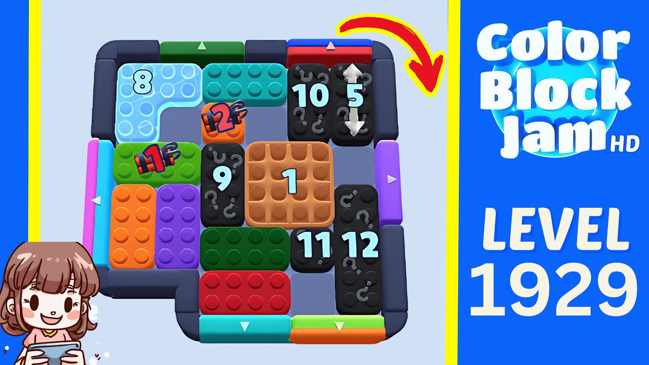 Color Block Jam Level 1021 (1929) Solution Walkthrough