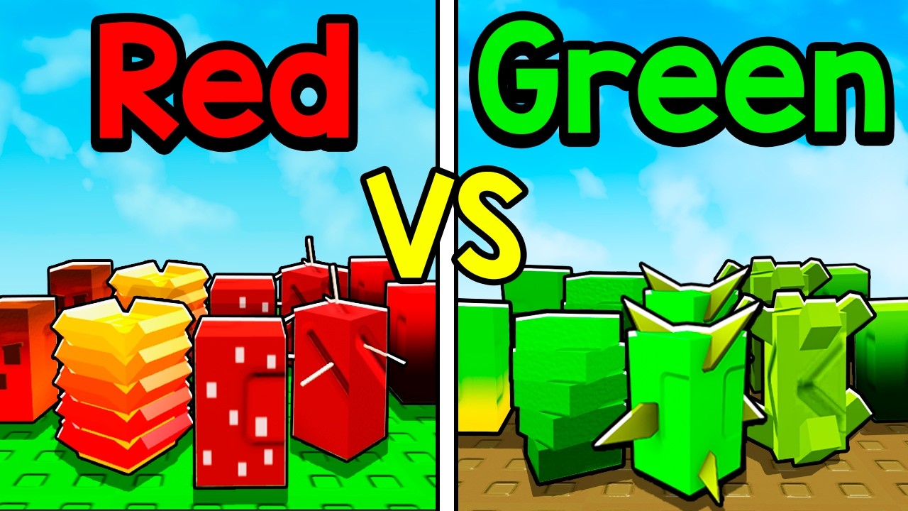 Red Seeds VS Green Seeds In Grow A Garden!!