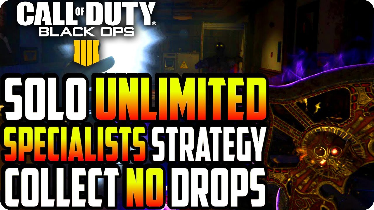 BO4 Zombie Glitches: Solo Unlimited Specialist Strategy & Collect No Drops - Black Ops 4 Glitches