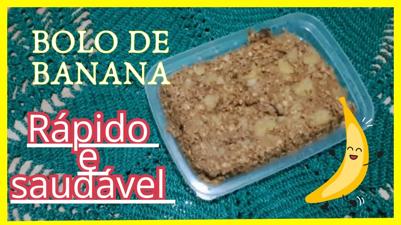 Bolo Fit de Banana no Micro-ondas | Receita Saudável e Fácil