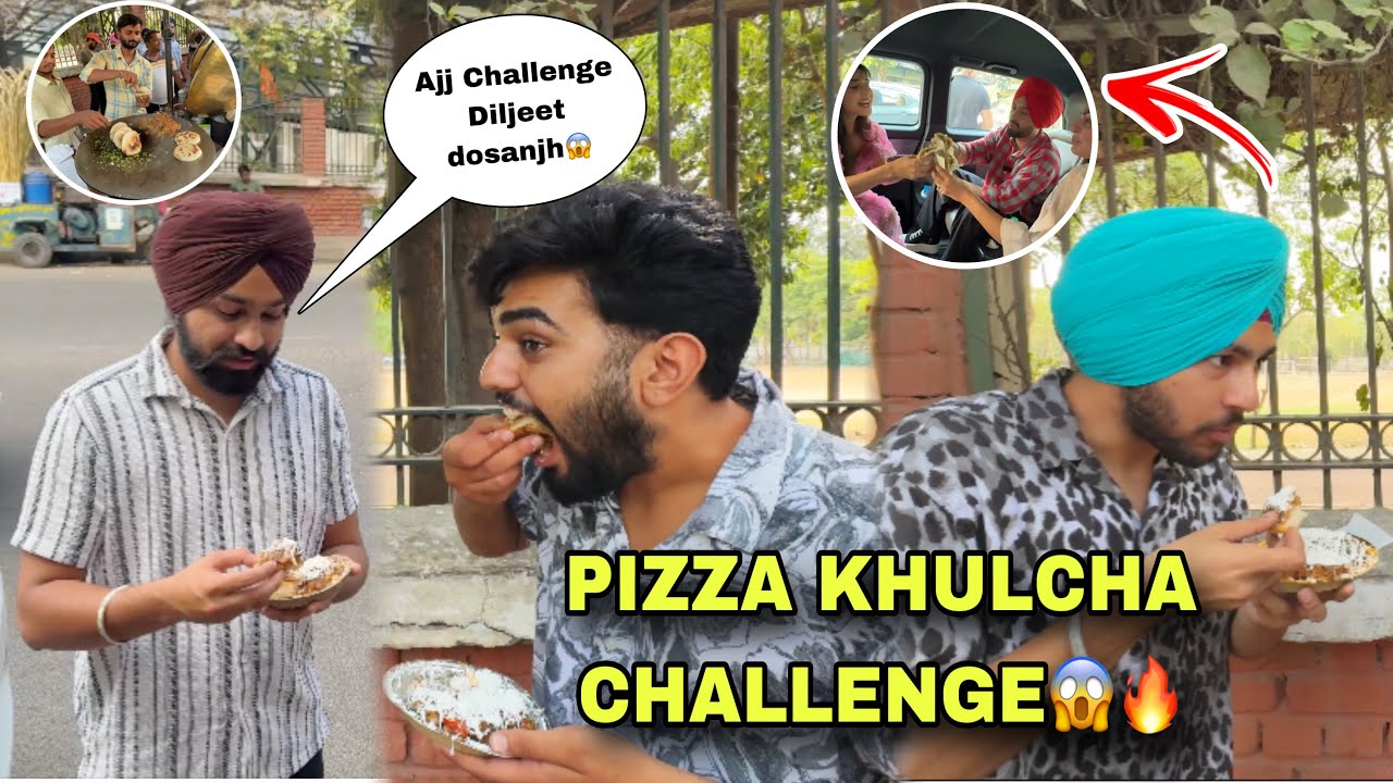 PIZZA KHULCHA CHALLENGE😱 / STREET FOOD COMPETITION WITH FRIENDS😨🔥 ~ Prabh Buttar🔥