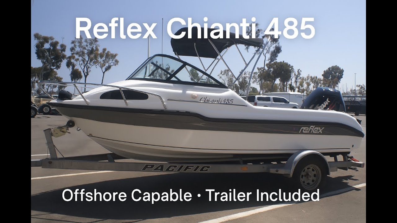 REFLEX 784 CHIANTI | Offshore Capable • Trailer Included • Winning Design by South Mountain Yachts