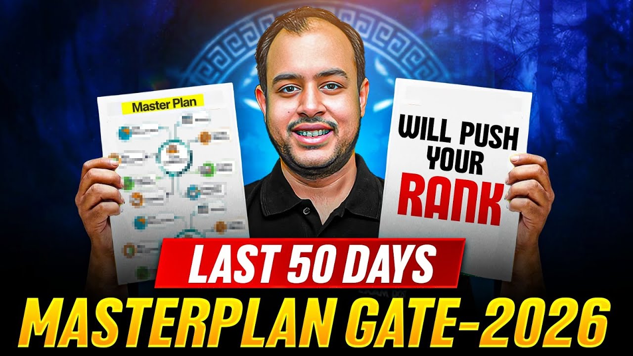 Last 50 Days Master plan before GATE 2026 | Revision | Test Series | Ankit Goyal | One Mar Army