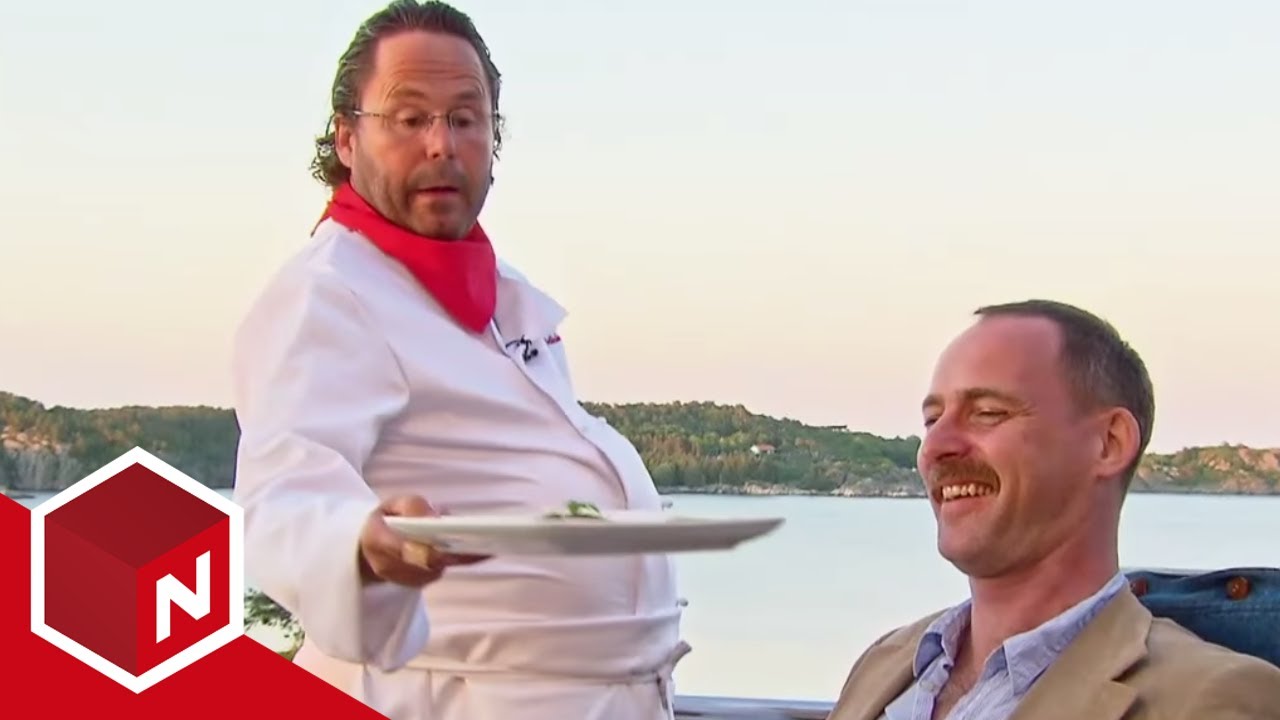 Rune serverer maten som Eyvind Hellstrøm | 4-stjerners middag | discovery+ Norge