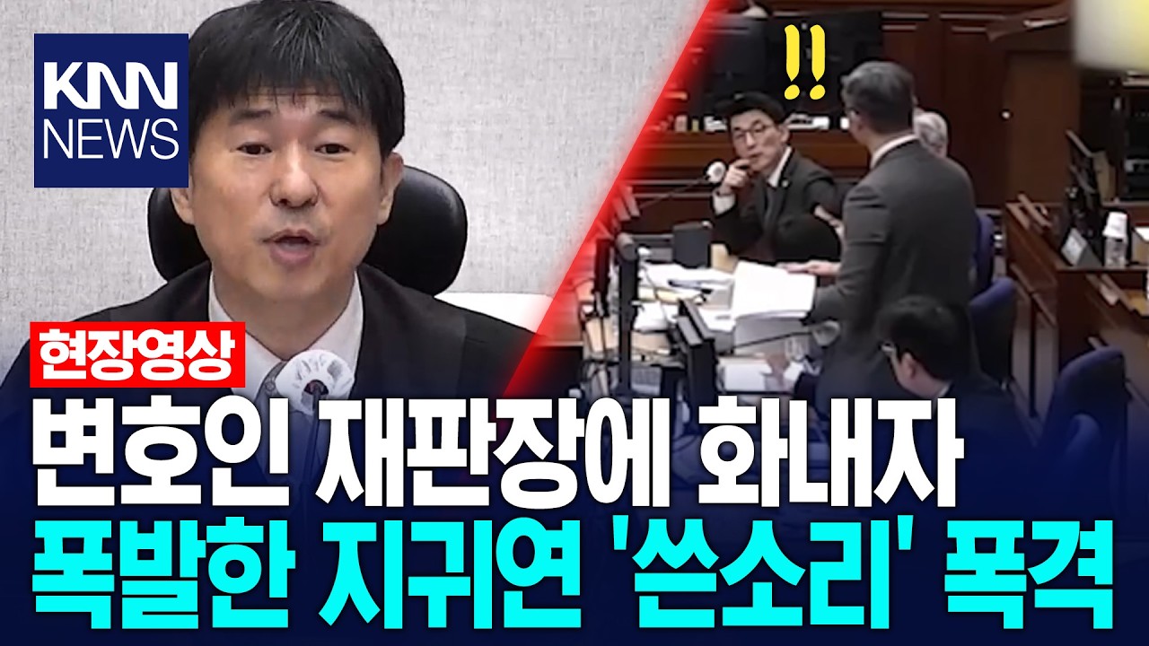 변호인 재판장에 화내자 폭발한 지귀연 '쓴소리' 폭격 / KNN