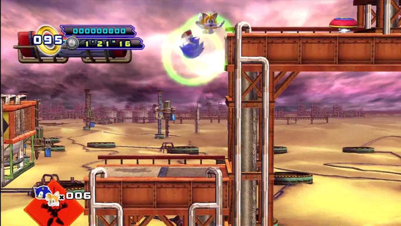 Sonic the Hedgehog 4 Episode 2: Oil Desert Act 2 (Co-op) [1080 HD]