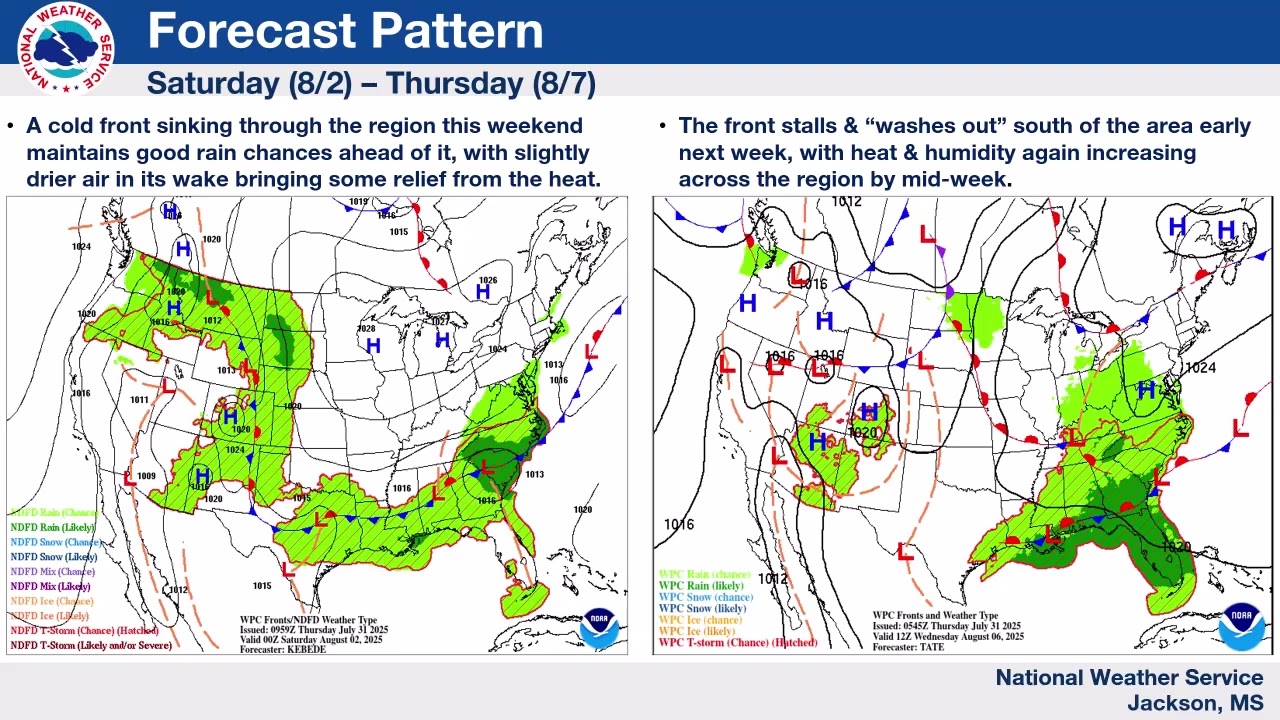 Weekly Weather Briefing - July 31, 2025