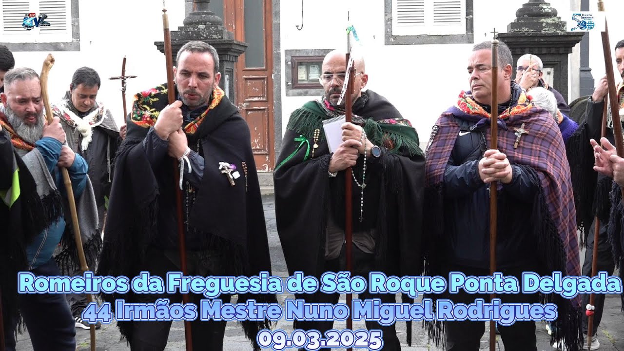 Romeiros da Freguesia de São Roque Ponta Delgada 44 Irmãos Mestre  Nuno Miguel Rodrigues Oração na P