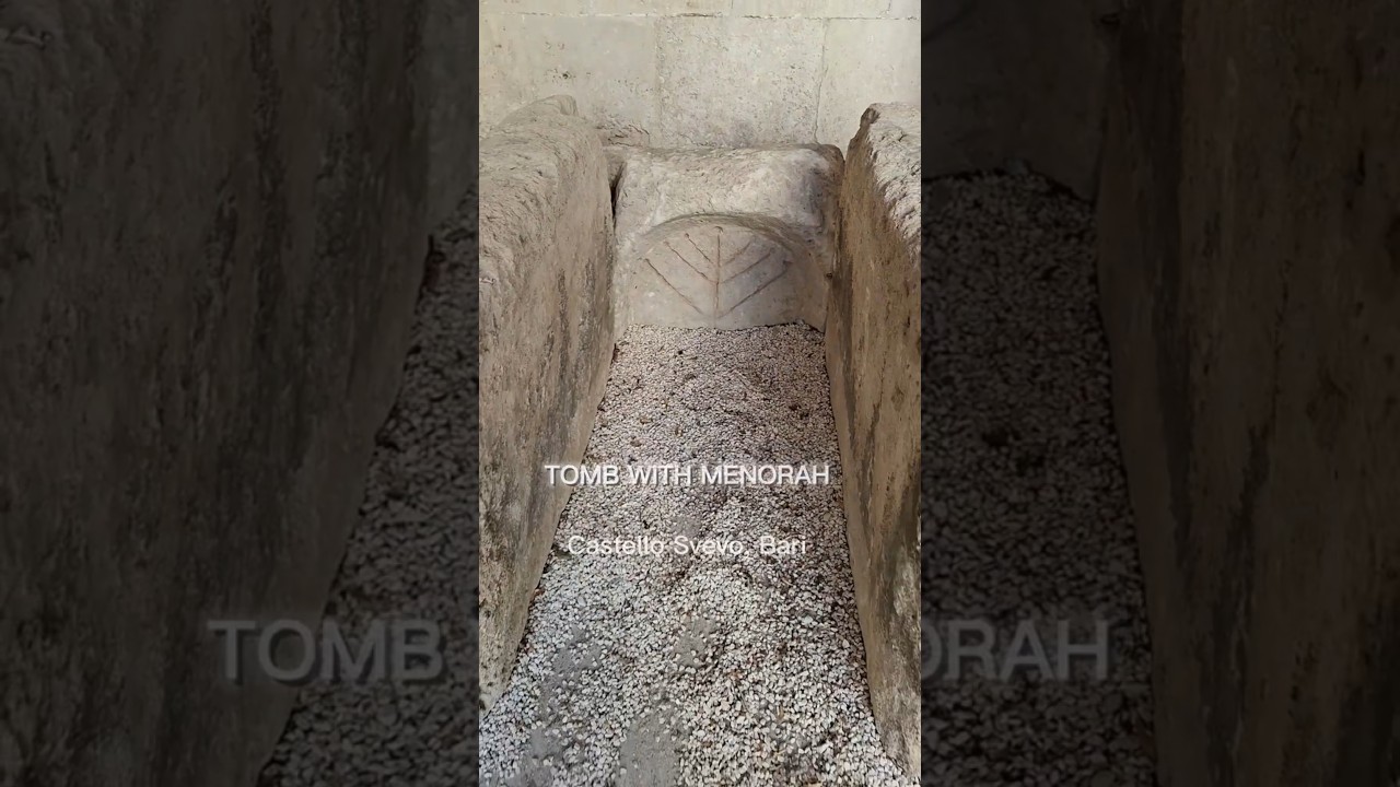 Tomb with a Menorah in Bari, Italy (2. ver)