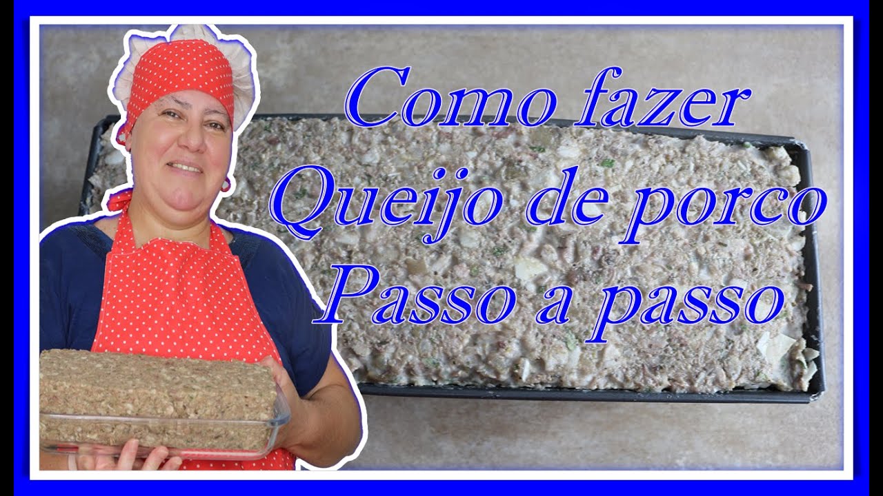 como fazer queijo de porco passo a passo