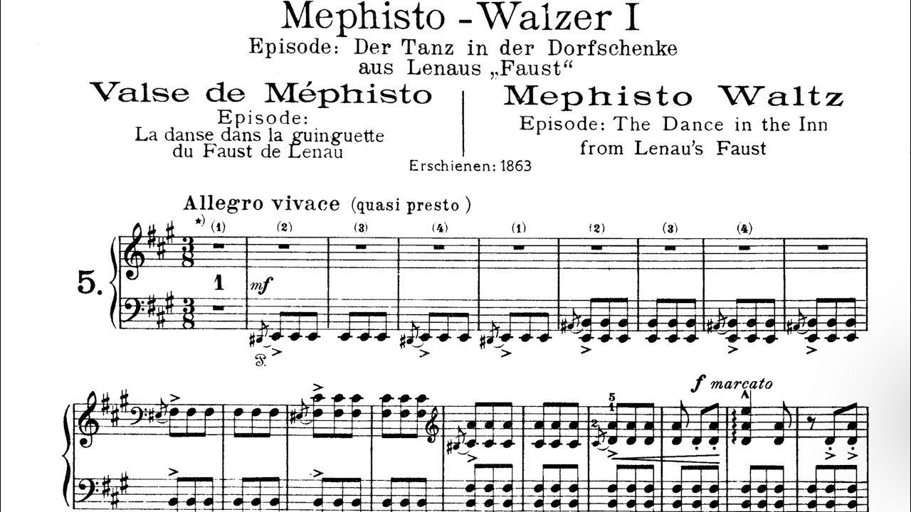 Liszt-Busoni Mephisto Waltz No. 1 (Ervin Nyiregyházi) (Score)