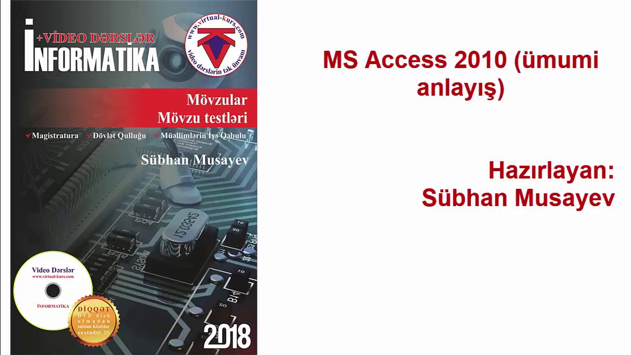 MS Access 2010 - ümumi anlayış