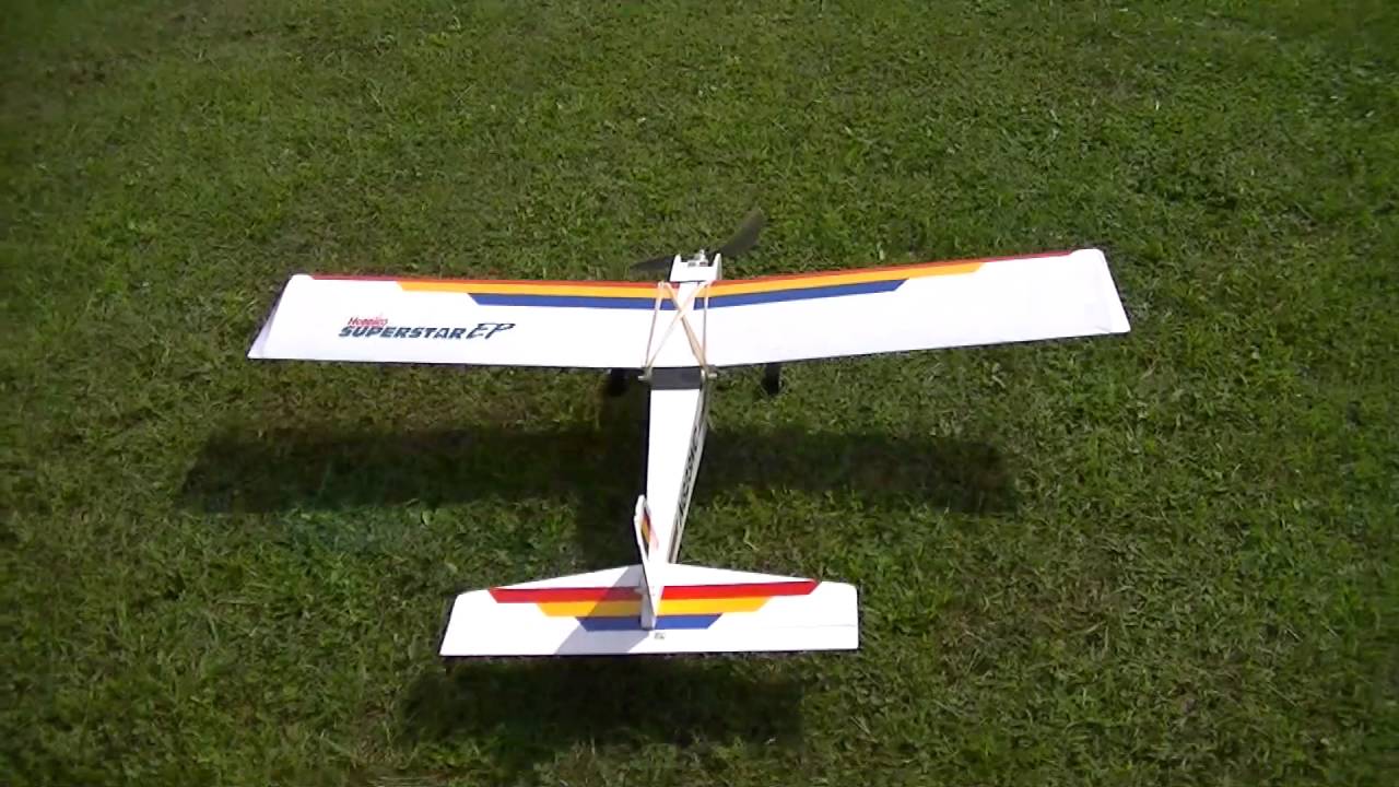 Vintage Hobbico Superstar EP with Brushless Conversion First Test Flight