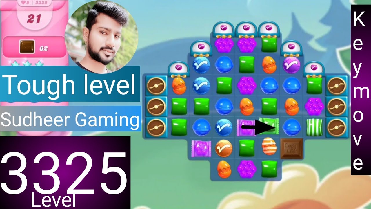 Candy crush saga level 3325 । No boosters । Tough level । Candy crush 3325 help । Sudheer Gaming