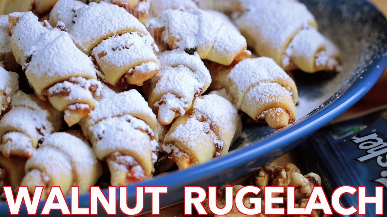 Easy Walnut Rugelach Filled Pastry Recipe | Filled Cookies