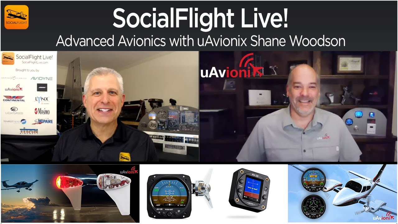 SocialFlight Live! &mdash; Продвинутая авионика с uAvionix Шейн Вудсон