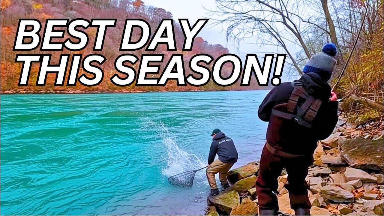 The BEST Shore Fishing in New York! Lower Niagara Trout (double-digit day)
