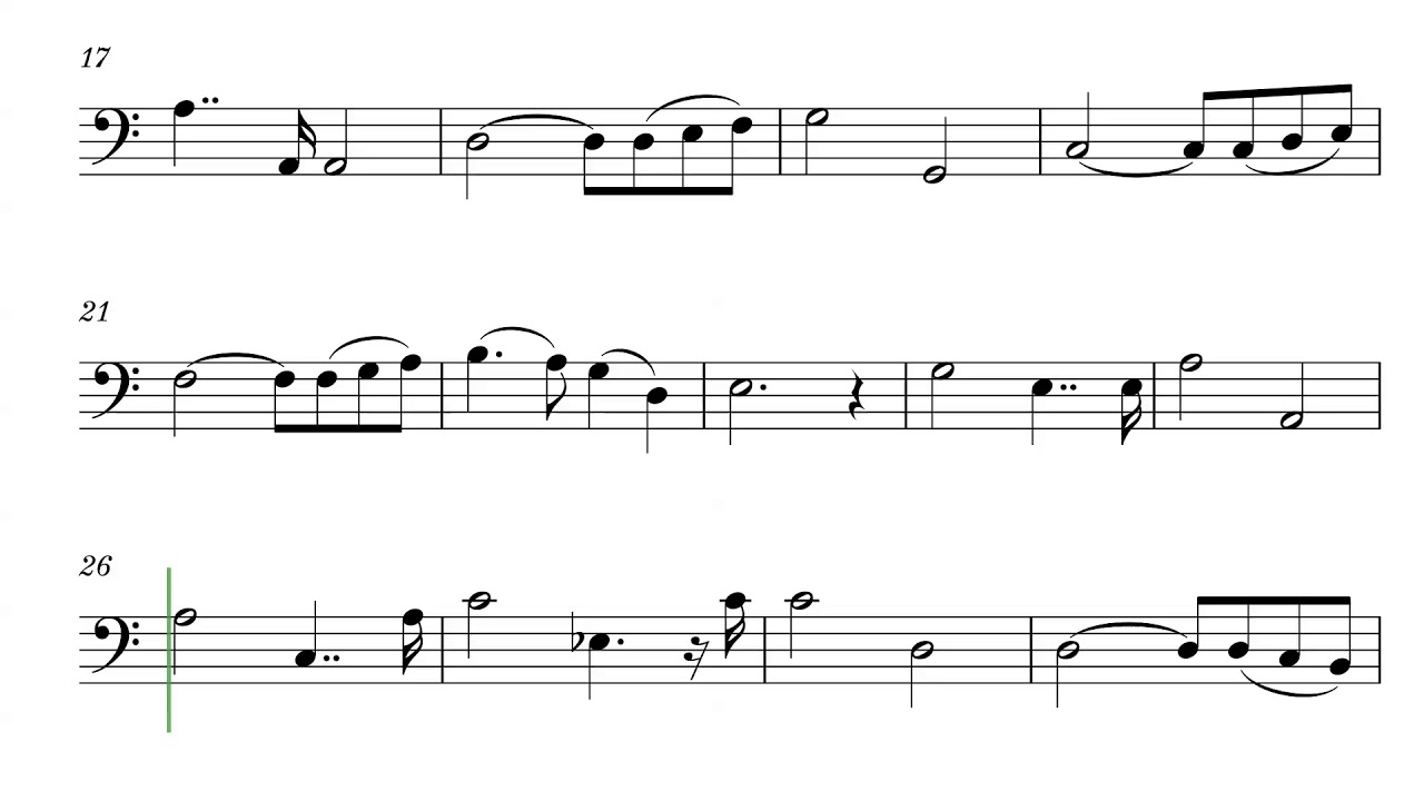 AVE MARIA for Cello and Piano // PLAY ALONG Sheet Music - Score