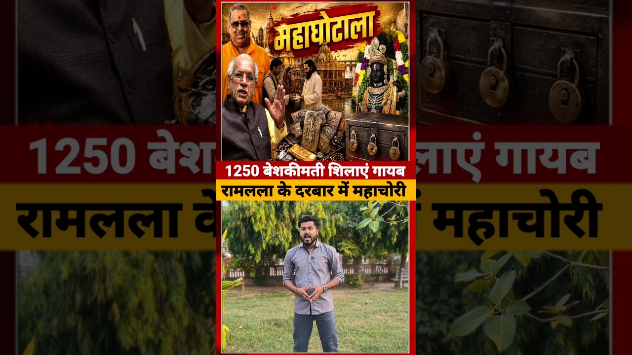 Ayodhya Ram Mandir से अब 1250 सोने चांदी की शिलाएं गायब #ayodhyarammandir #short