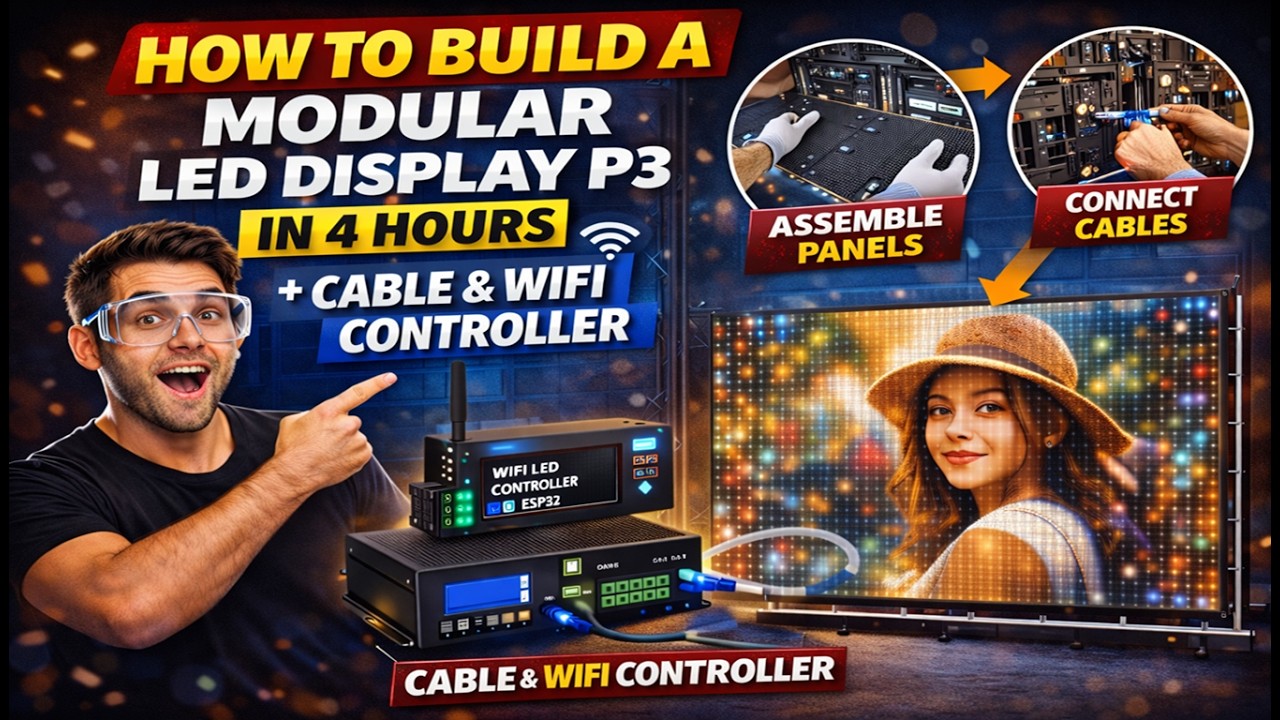 How to Build a Modular P3 LED Display in 4 Hours (Budget Indoor & Outdoor)