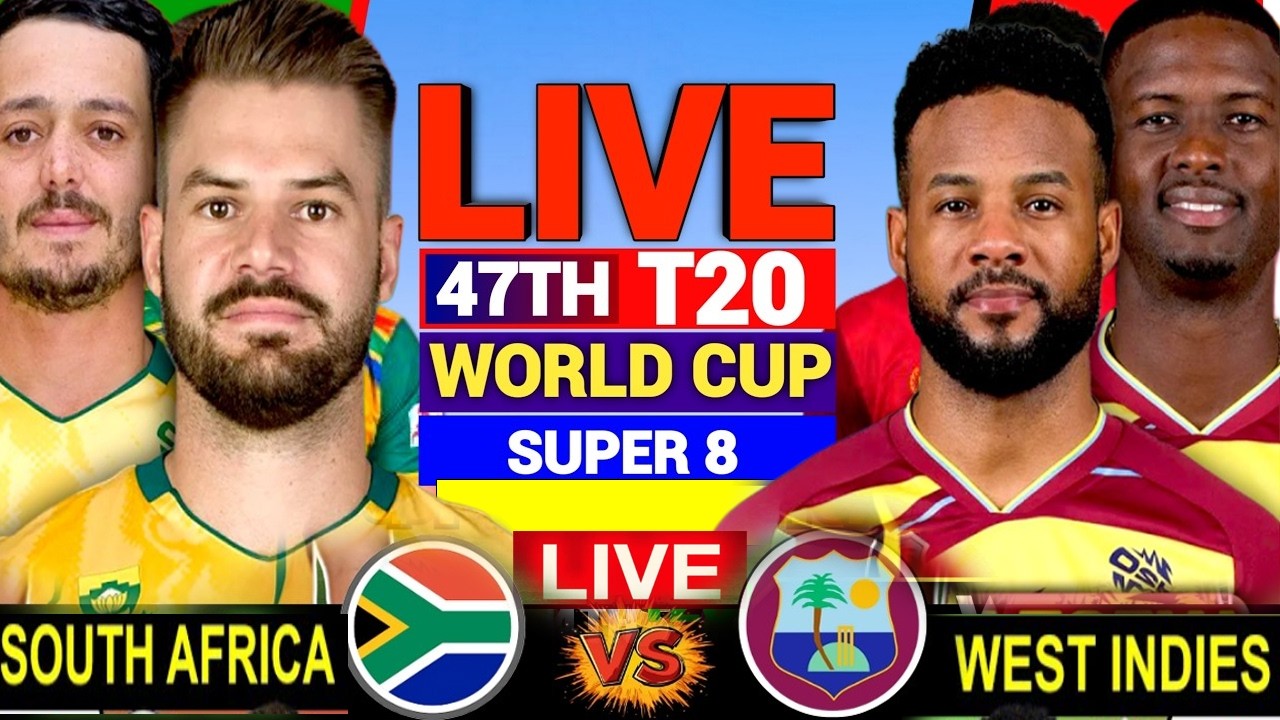 South Africa vs West Indies LIVE: WI vs SA Live Score - ICC Men's T20 World Cup 2026 | WI vs SA