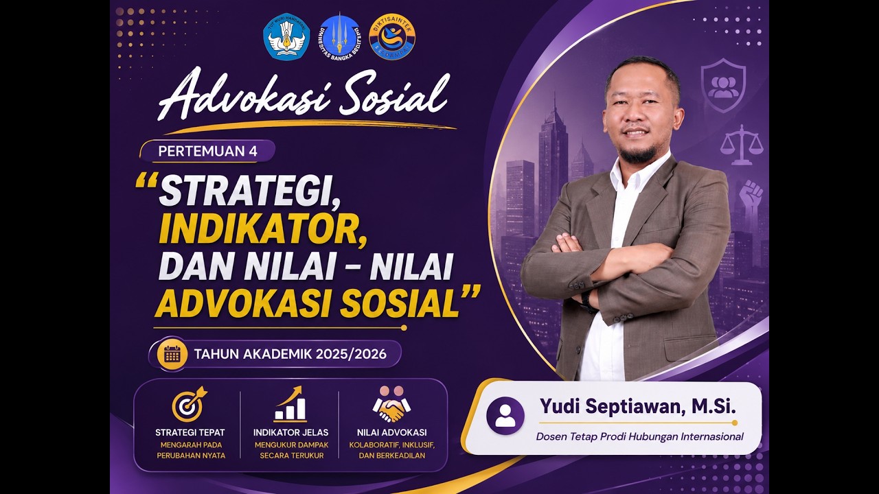 Pertemuan 4 - Strategi, Indikator, dan Nilai-nilai Advokasi Sosial