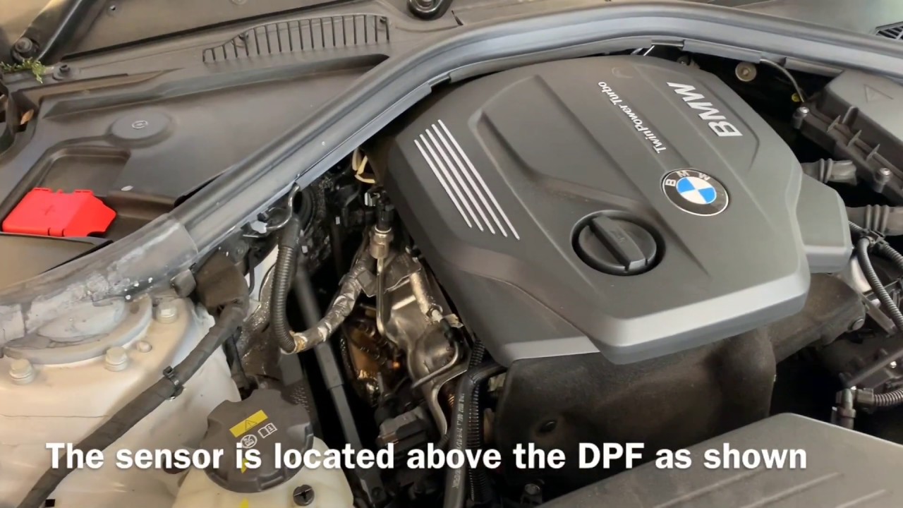 BMW 1 Series 2015 DPF Diesel Particulate Filter pressure sensor location