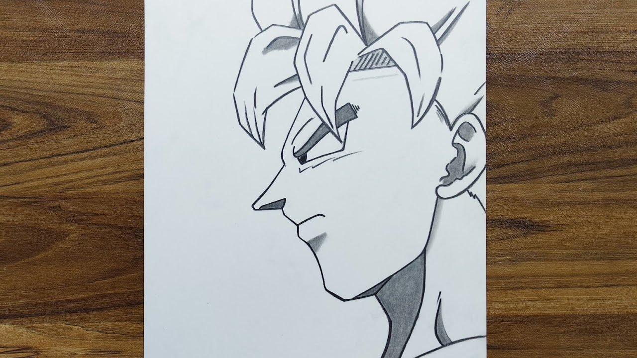 How to draw Goku Super Saiyan 1 Step by step | Easy to draw | ( Beginners friendly )